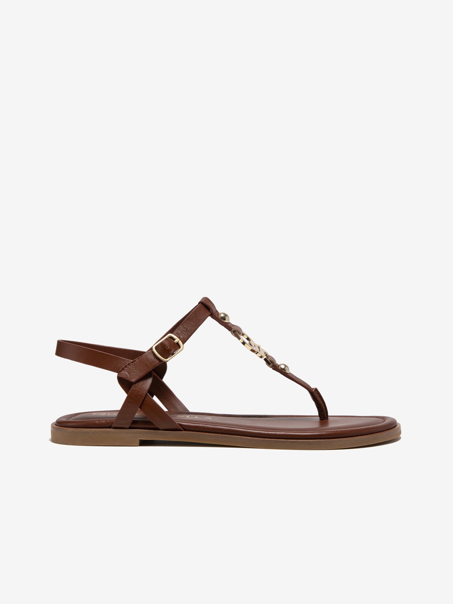 QS Metal Logo Thong Sandals 